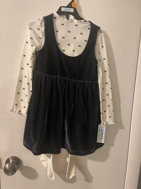 Carter's Black and White Layered Look Dress Set